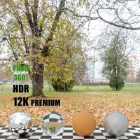HDR panorama city park
